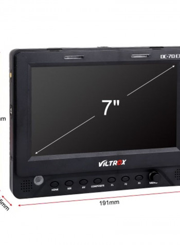 Camera LCD HD Video Monitor Black