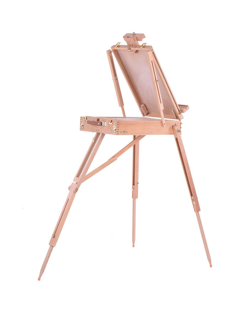 Folding Artist Wooden Stand For Oil Painting Sketching Beige