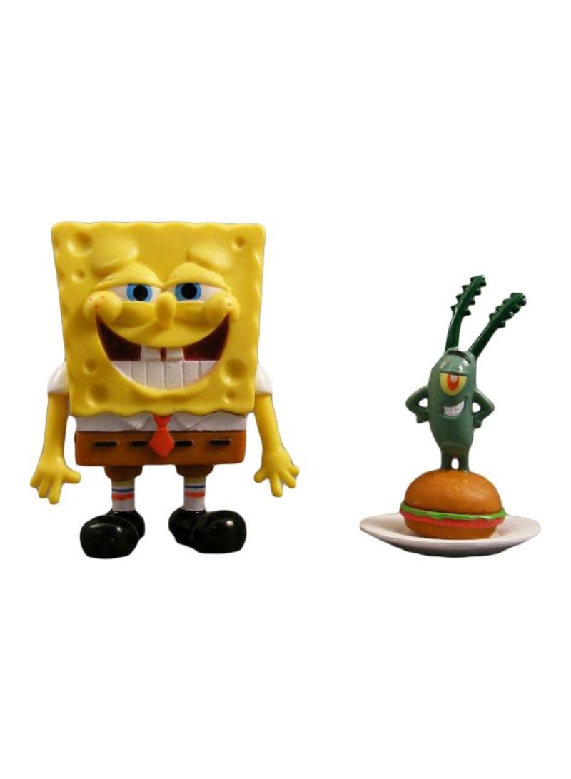 Spongebob Squarepants And Plankton Action Figure Set