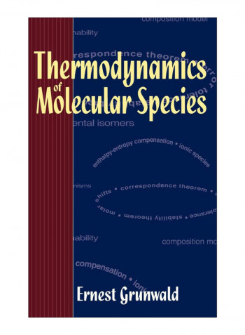 Thermodynamics Of Molecular Species Hardcover