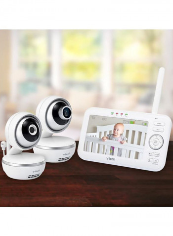 Digital Video Baby Monitor With 2 Cameras And Screen