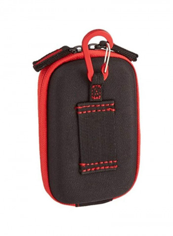 Semi-Hard Camera Case With Carabiner And Belt Loop For Olympus Red/Black