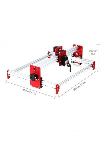 A3 Laser Machine Silver/Red 61.20x12.50x40.50centimeter