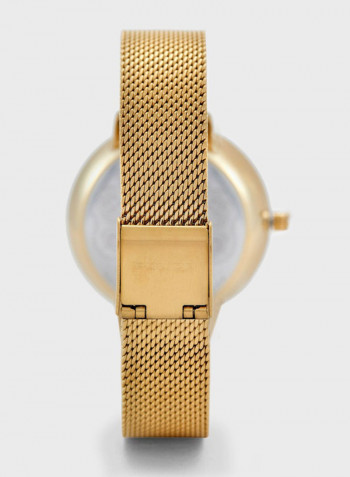 Women's Stainless Steel Analog Wrist Watch P 16031MSG-22MM