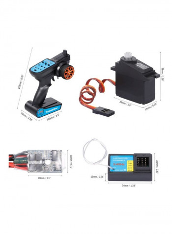 Wheelbase Metal Chassis With Tire And Remote Controller 185millimeter