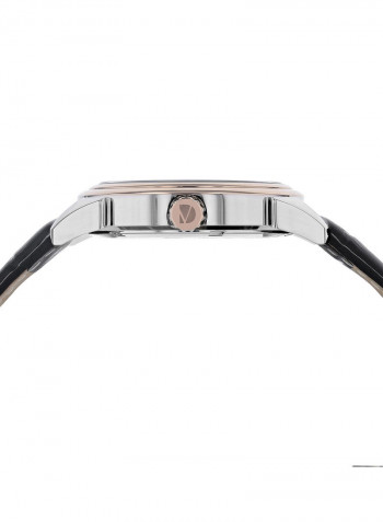 Men's Leather Analog Wrist-Watch Dvw19032