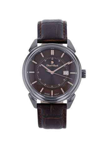 Men's Leather Analog Wrist Watch DVW19033