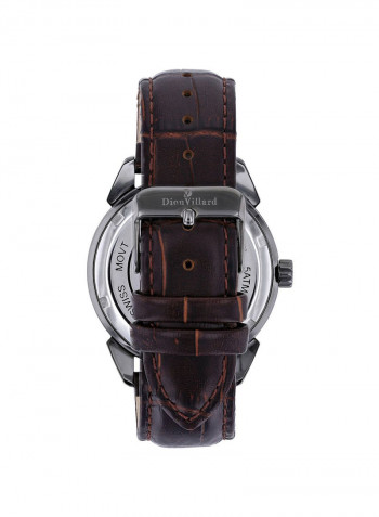 Men's Leather Analog Wrist Watch DVW19033