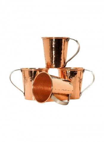 4-Piece Moscow Mule Mug Set Gold