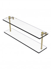 Two Tiered Glass Shelf Clear/Gold 22inch reviews Two Tiered Glass Shelf Clear/Gold 22inch