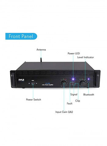 Bluetooth Audio Power Amplifier PTA1000 Black