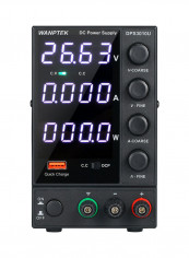 WANPTEK DPS3010U 0-30V 0-10A 300W Switching DC Power Supply 4 Digits Display LED High Precision Adjustable Mini Power Supply AC 115V/230V 50/60Hz Black 30.0x20.0x14.0cm