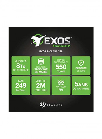 Exos 7E8 SATA Internal Hard Disk Drive 6TB Silver