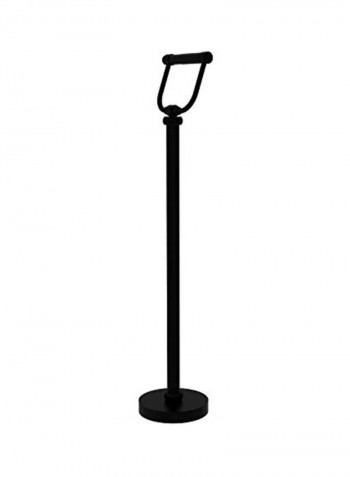 Free Holder Toilet Tissue Stand Matte Black