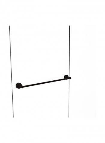 Prestige Skyline Collection Shower Door Towel Bar Black 30inch