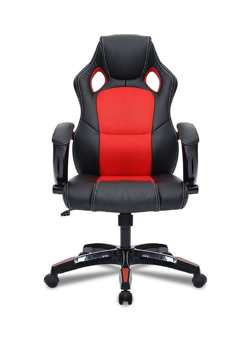 Office, Home, Gaming, Rotating Lifted Chair with Nylon Feet Black/Red