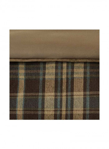 3-Piece Comforter Set Polyester Brown/Beige/White Twin/Twin XL