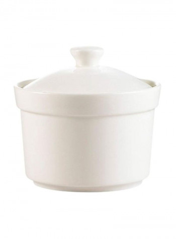 Porcelain Round Soup Bowl White 3.5x2.37inch