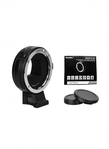 High Speed Lens Mount Adapter Ring For Canon Black/Silver