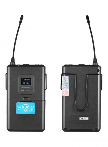 4-Channel UHF Wireless Microphone System I3105 Black