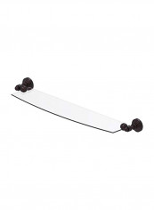 Waverly Glass Shelf Clear/Black 24inch reviews Waverly Glass Shelf Clear/Black 24inch