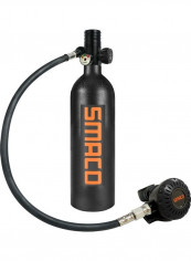 1L Scuba Oxygen Cylinder Air Tank With 360 Degree 34x29.5x12cm