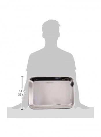3-Piece Stainless Steel Bakeware Set Silver