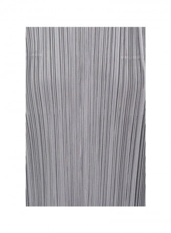 Pleated Stretch Detailed Top 12 Gray