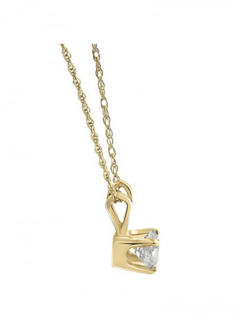 1/3 Ct Diamond Solitaire Pendant