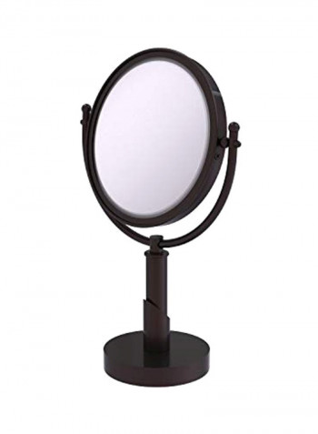 5X Magnification Make-Up Mirror Clear/Brown 11x8x15inch