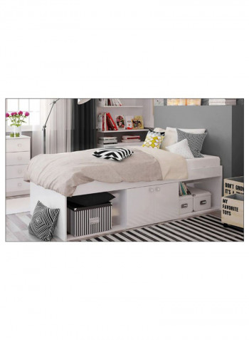Kidsaw Storage Single Bed Without Mattress White