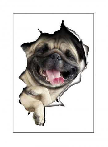 3D Dog Wall Sticker Multicolour