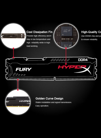 CL15 DDR4 Desktop Internal RAM 16GB Black