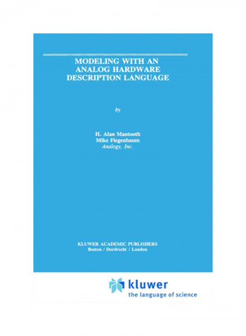 Modeling With An Analog Hardware Description Language Hardcover