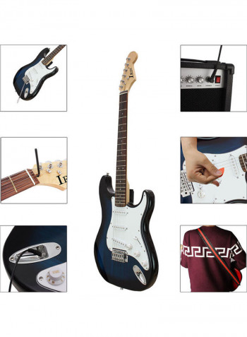Electric Guitar Basswood Body with Gig Bag and Pick Strap