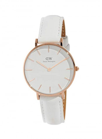 Leather Analog Watch DW00100249