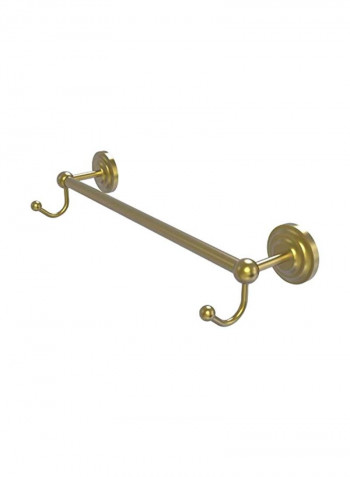 Prestige Que New Collection Integrated Hooks Towel Bar Gold 30inch