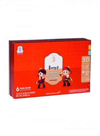 Pack Of 2 Korean Red Gingsen Kid Tonic Supplement
