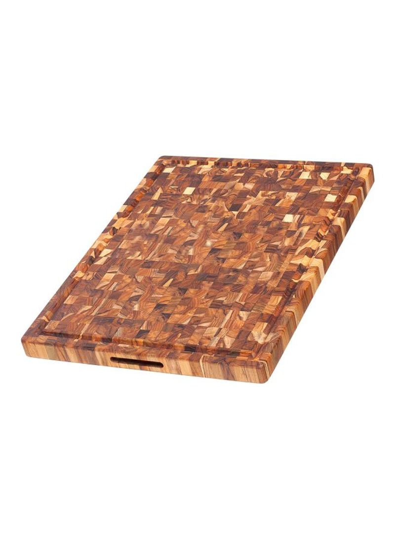 Teak Cutting Board Brown 24x18x1.5inch