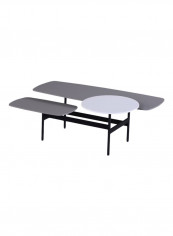 Mdf Coated Coffee Table Grey/Black 1225x450x785centimeter
