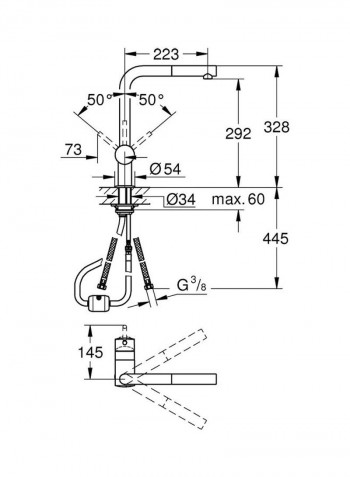 Minta Single-Lever Sink Mixer Silver