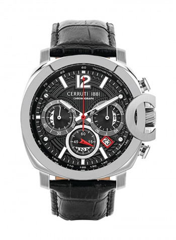 Men's Leather Chronograph Wrist Watch  C Crwa18108