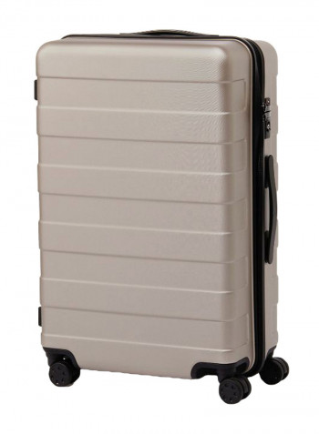 Luggage Trolley With Stopper And Adjustable Carry-Bar Grey