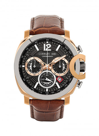 Men's Positano Water Resistant Leather Chronograph Watch CCRWA18109