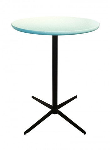 Portable Round Table Green/Black 600x600x750millimeter