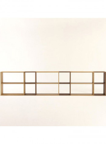 Stacking Shelf Brown 79.5x28.5x81.5cm