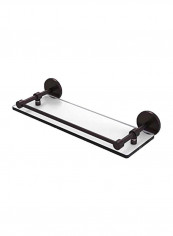Wall Mounted Glass Shelf Brown/Clear 16x5x3inch reviews Wall Mounted Glass Shelf Brown/Clear 16x5x3inch