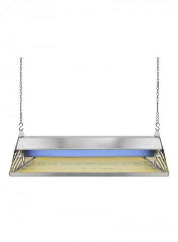 Electric Fly Insect Trap UV Lamp Silver 62x17.5x35centimeter
