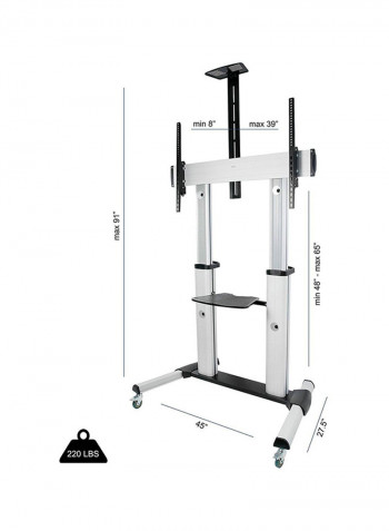 Stand Tv Mount Silver/Black