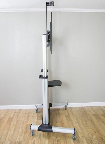 Mobile TV Mount Stand Black/White 60 – 100inch Silver